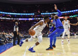 Shake Milton at the Wells Fargo Center