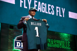 Andre Dillard at the nfl draft