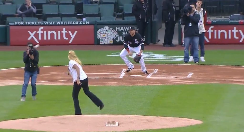 the world's worst first pitch