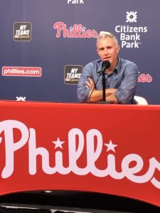 Chase Utley Meets With Reporters Ahead of Retirement Festivities