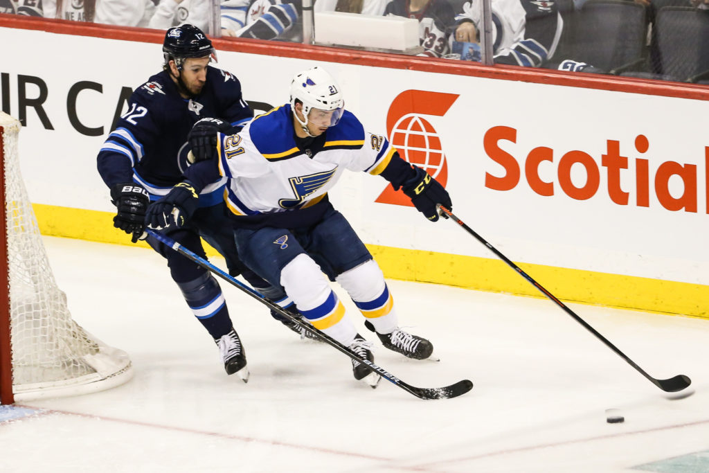 Kevin Hayes with Winnipeg