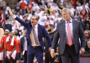 Brett Brown and Nick Nurse