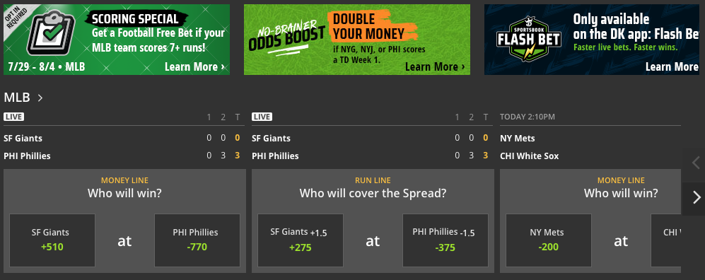 draftkings sportsbook new offer