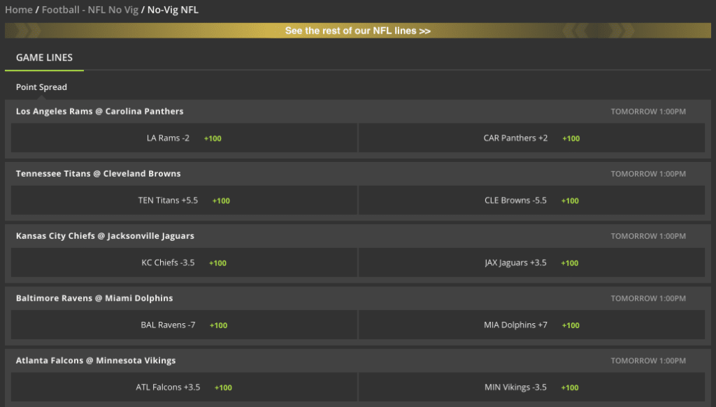 draftkings sportsbook no juice