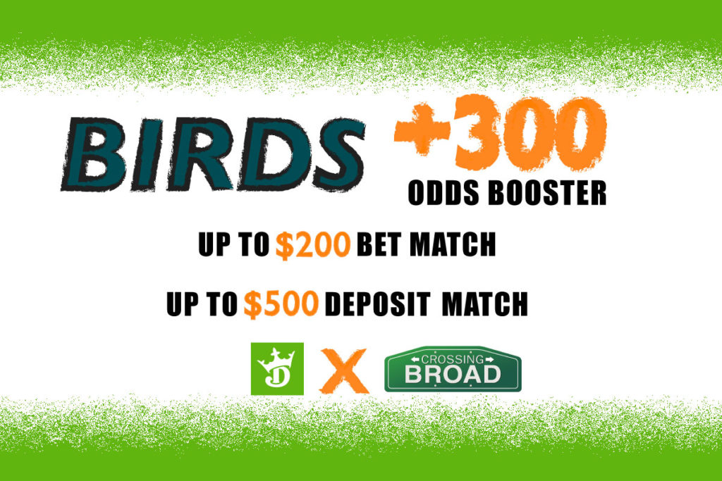 draftkings sportsbook eagles odds boost