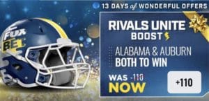 Fox Bet New Year's Bowl Game Offers