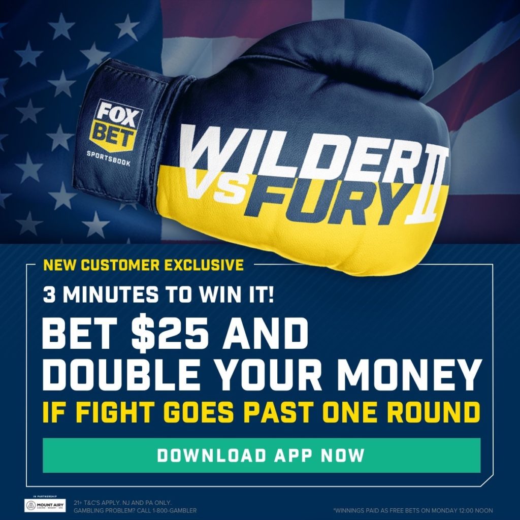 fox bet wilder fury double money promo