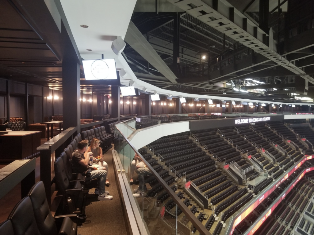 sixers empty wells fargo center