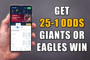 fanduel sportsbook 25-1 eagles giants