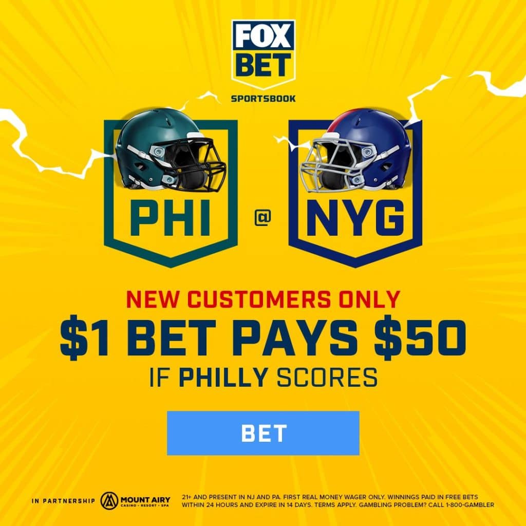 fox bet eagles 50-1 odds