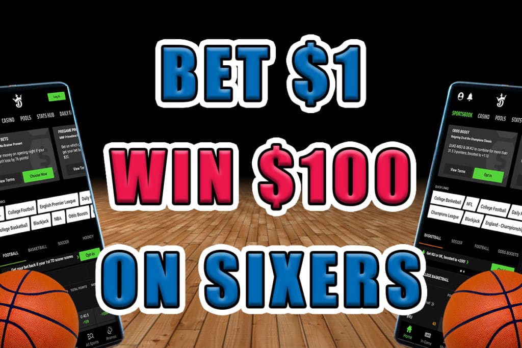 draftkings sportsbook 100-1 odds sixers