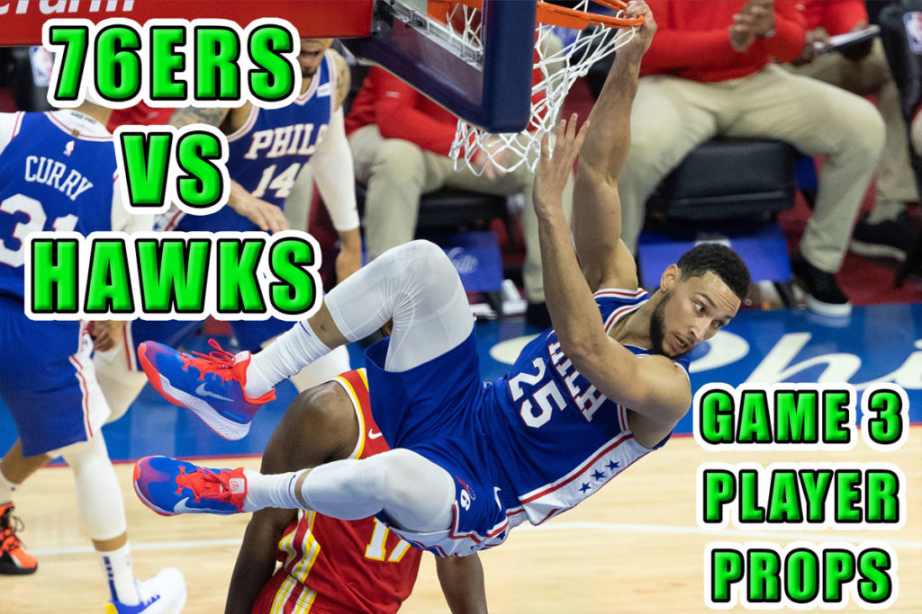 sixers hawks game 3 player props