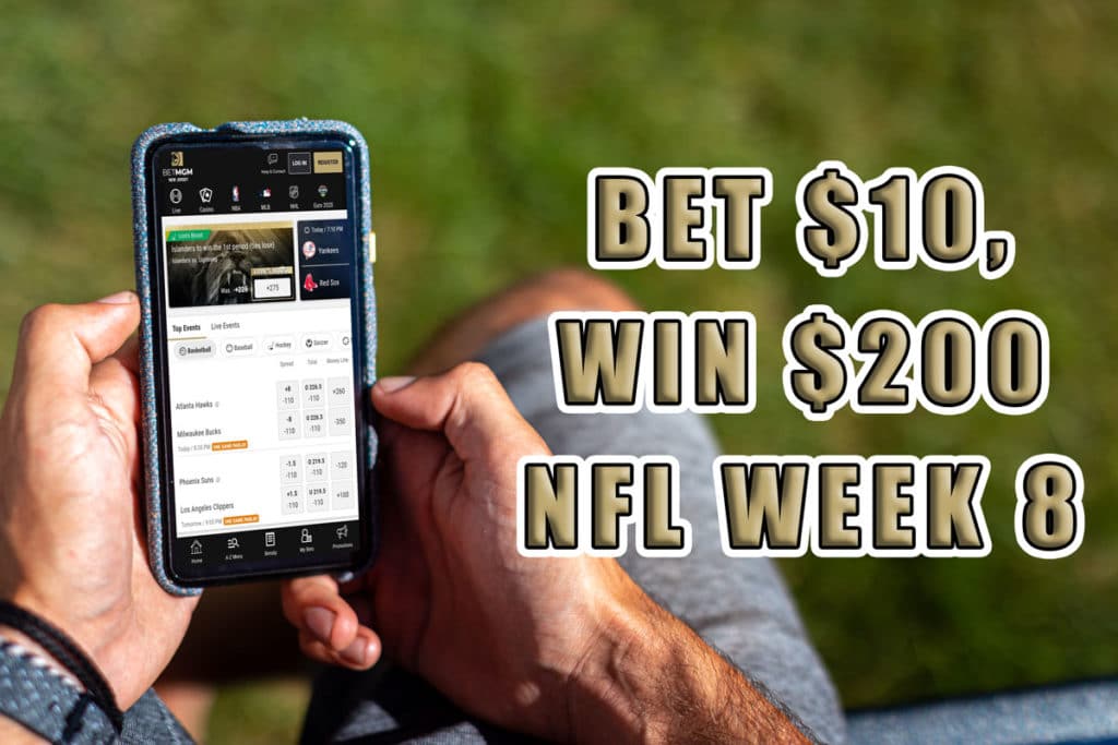 betmgm promo nfl week 8
