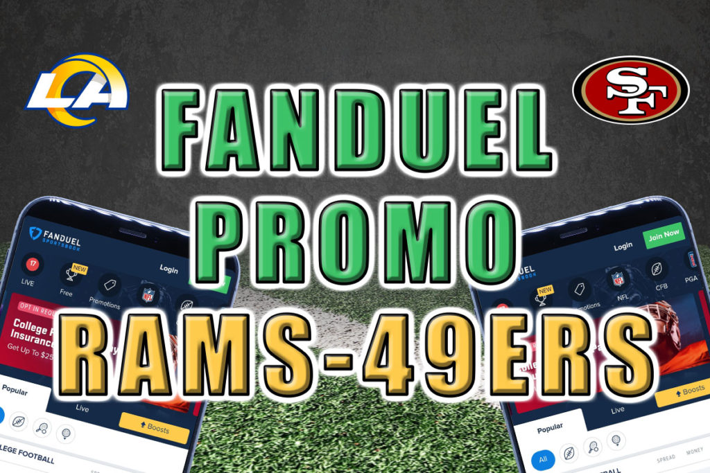 fanduel promo rams 49ers