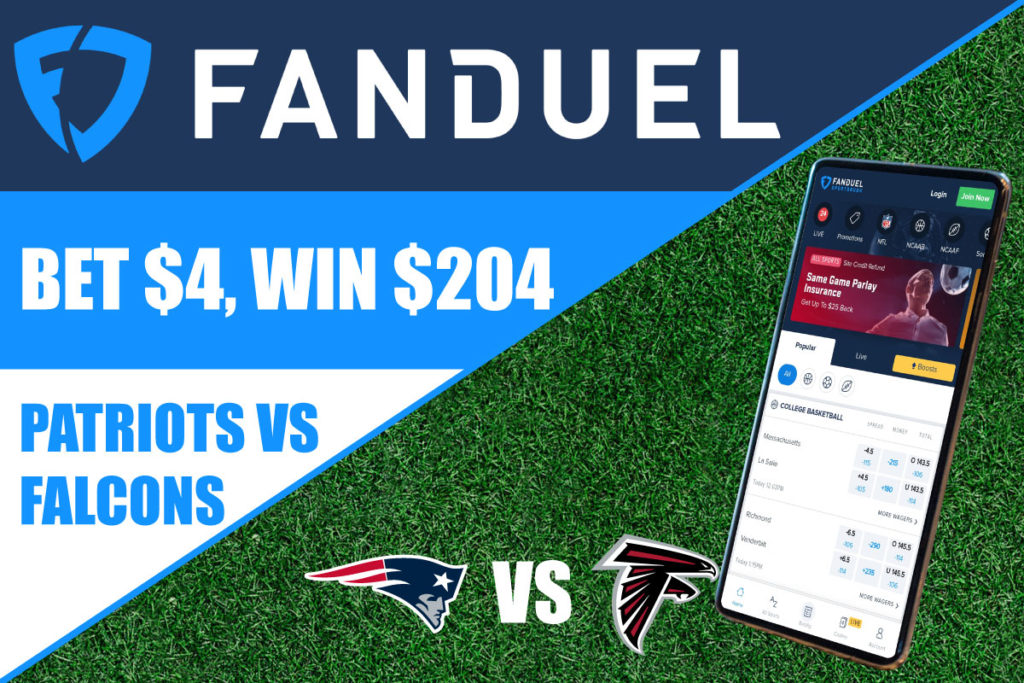 fanduel promo patriots falcons
