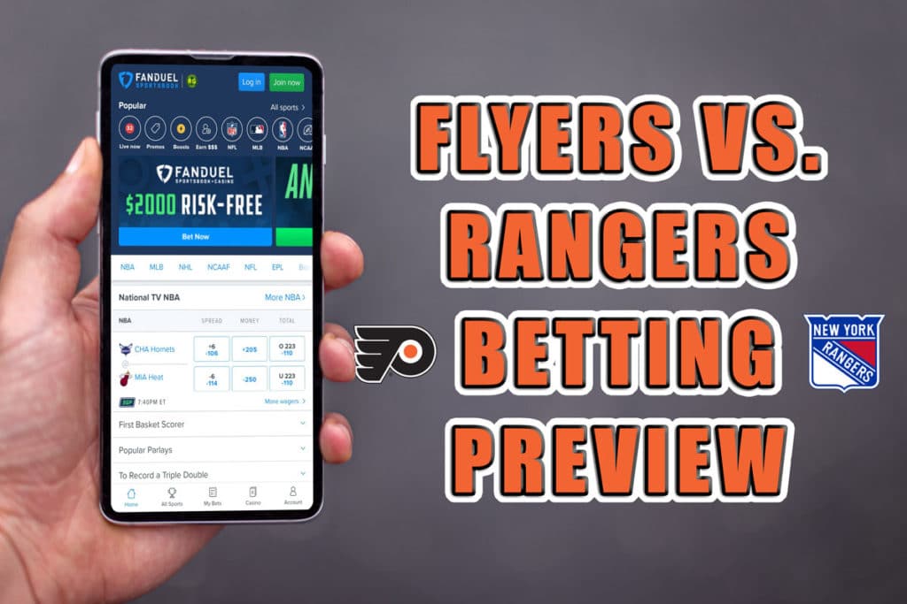 Flyers vs. Rangers Betting