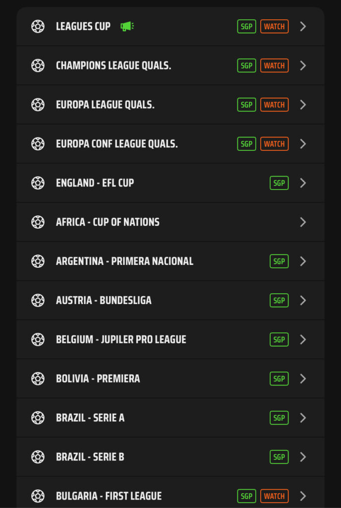 DraftKings promo code soccer menu