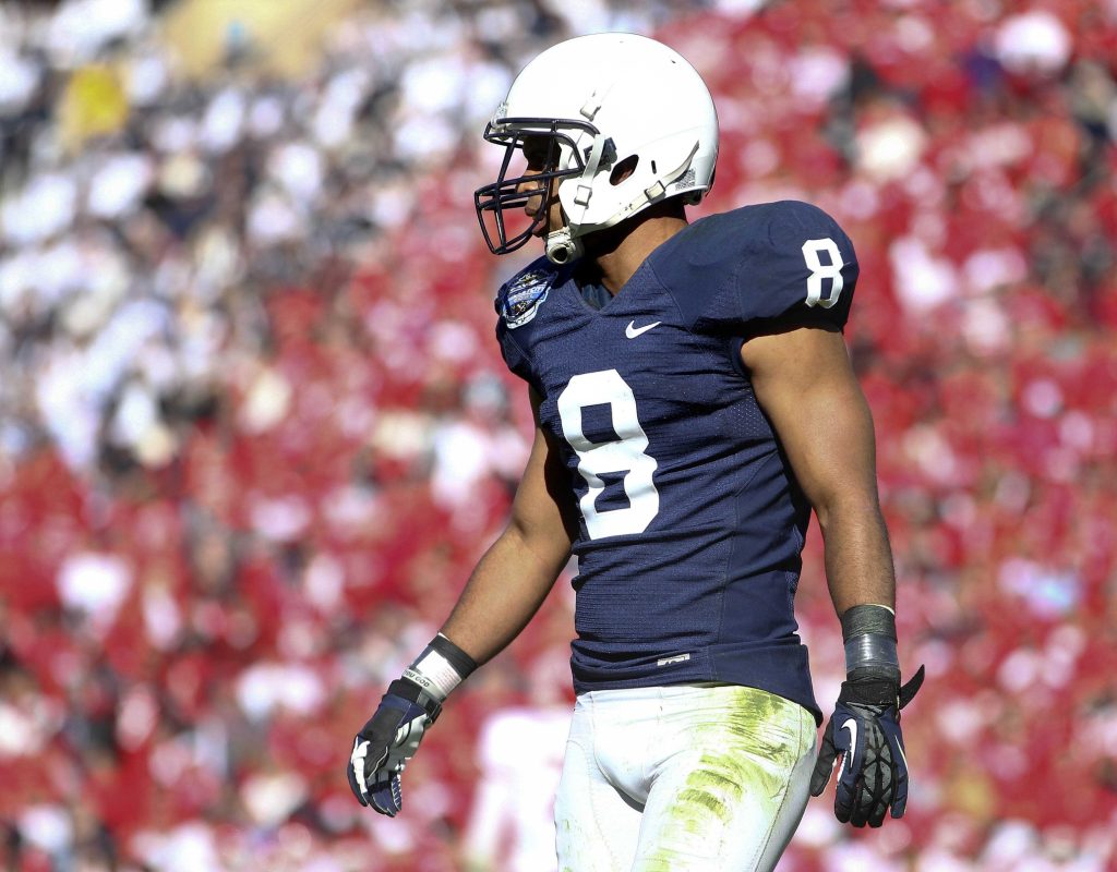 Jan 02, 2012; Dallas, TX, USA; Penn State Nittany Lions cornerback D'Anton Lynn (8) during the game against the Houston Cougars at Cotton Bowl Stadium. Houston won 30-14.