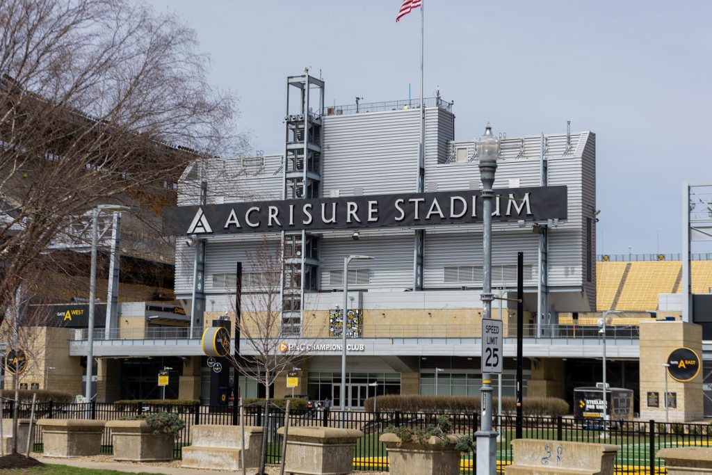Wednesday, March 25, 2026; An exterior shot of Acrisure Stadium in Pittsburgh, Pa.