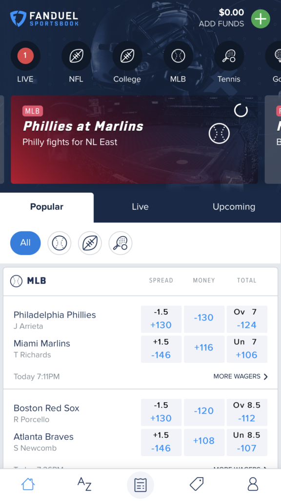 fanduel sportsbook homepage fanduel sportsbook homepage
