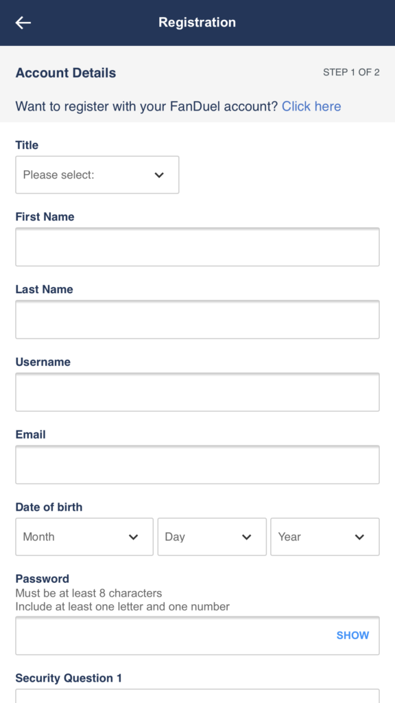 fanduel sportsbook sign up fanduel sportsbook sign up