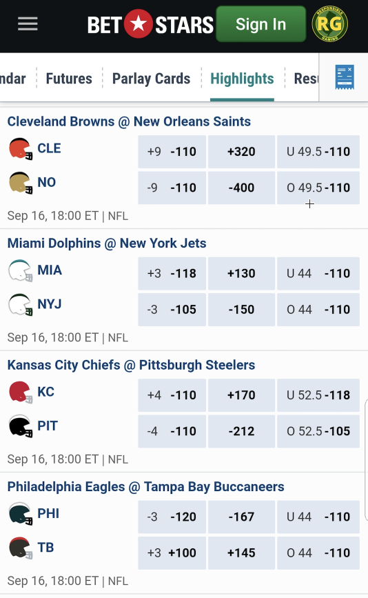 betstars nj nfl