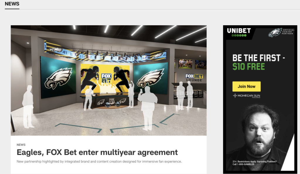 eagles fox bet unibet
