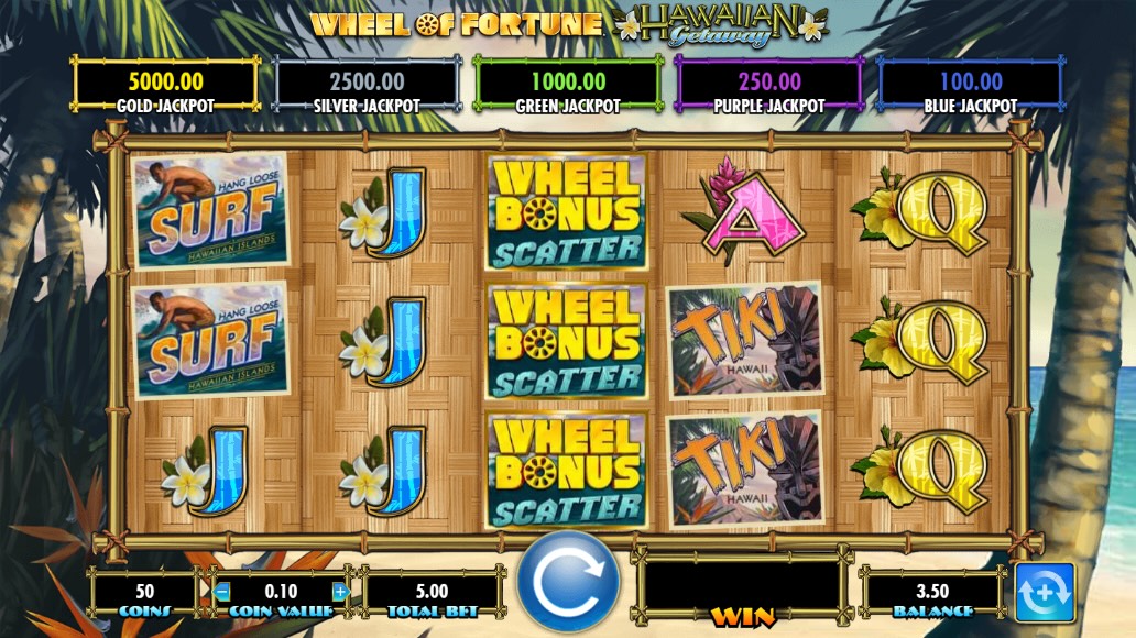 wheel of fortune hawaiian getaway