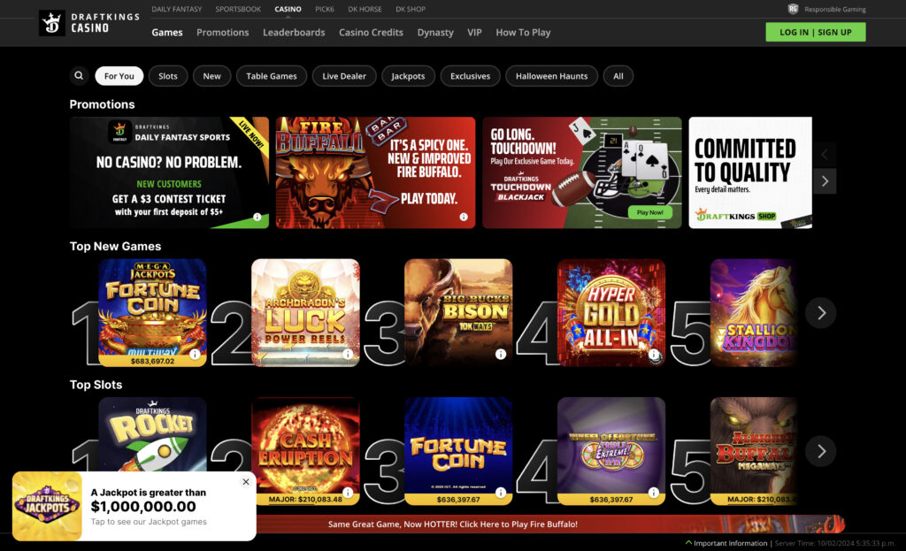 DraftKings Online Casino